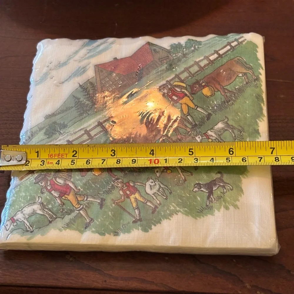Vintage Wida Decorative Napkins Made in Switzerland 1 Pk Available 25 Count